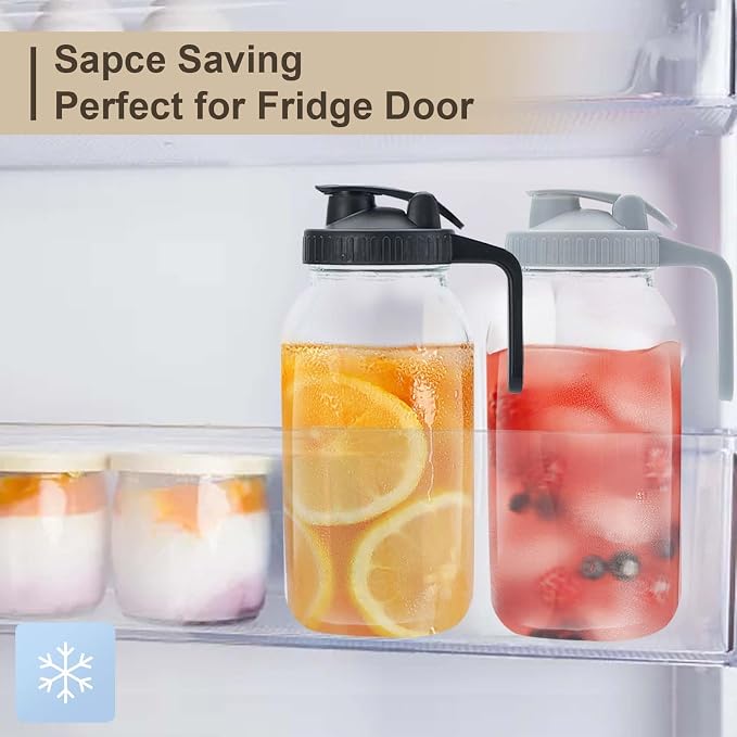 64oz Glass Pitcher with Lid - Image 4