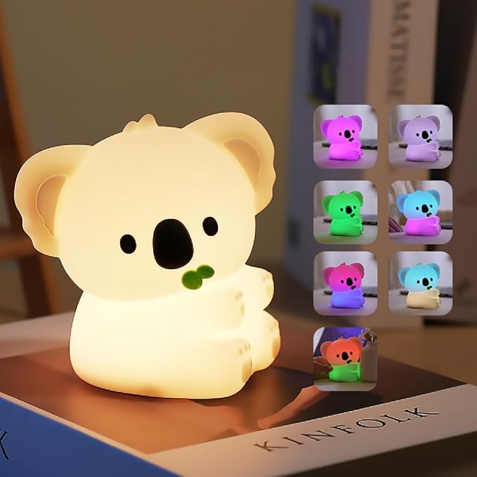Koala Night Light for Adults Kids, Dimmable Bedside Lamp, Touch Control Night - Image 8