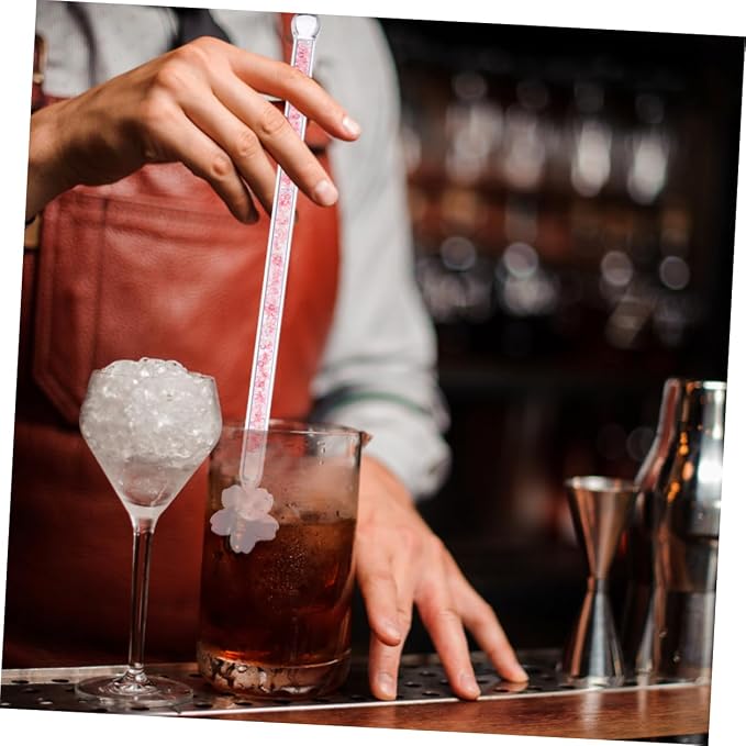 Harden Glass Sticks Stirrer Rod 6 Pack Cocktail Picks Bar Tools Drink Stirrer - Image 8