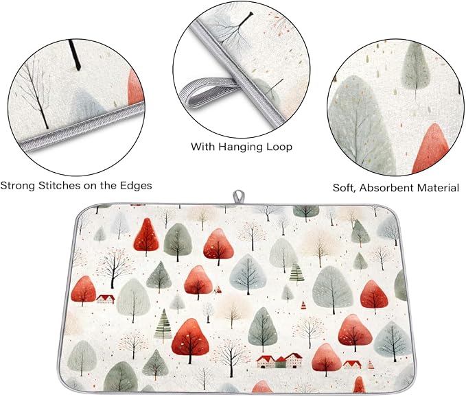 Dish Drying Mat, Kitchen Counter Quick Dry Pads - Image 3