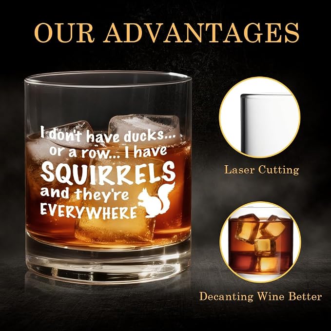 I Don't Have Ducks Or A Row I Have Squirrels And They're Everywhere Whiskey - Image 3