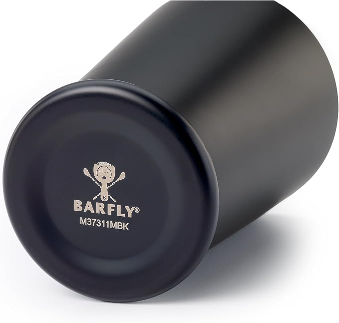 Barfly Cocktail Shaker with Weighted Bottom, Deluxe 18 oz, Matte Black - Image 5