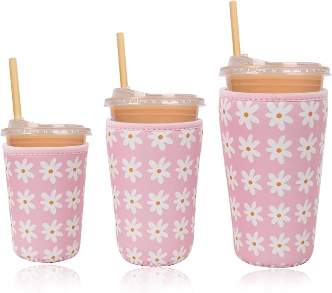 Reusable Insulated Neoprene Iced Coffee Cup Sleeve, Durable Drink Sleeve by Unknown