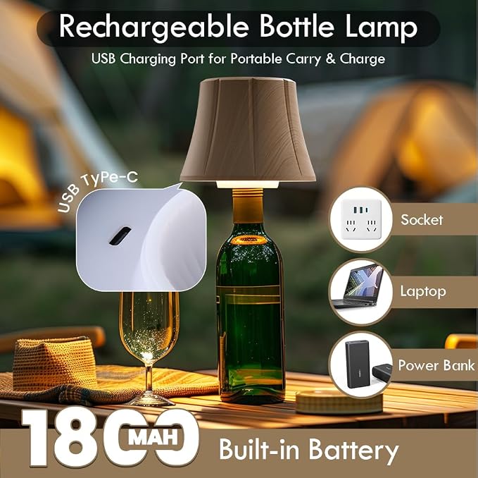 WILIT Wireless Bottle Lamp Shades - Image 5