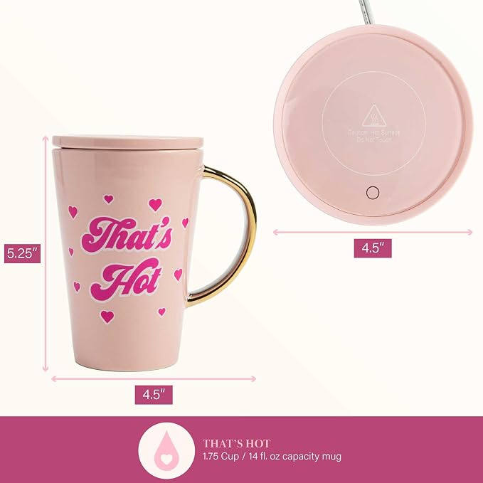 Paris Hilton Electric Mug Warmer Set, Electric Gravity Mug Warmer - Image 7