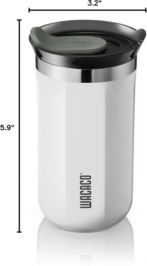 WACACO Octaroma Lungo Vacuum Insulated Coffee Mug, Double-wall Stainless Steel - Image 8