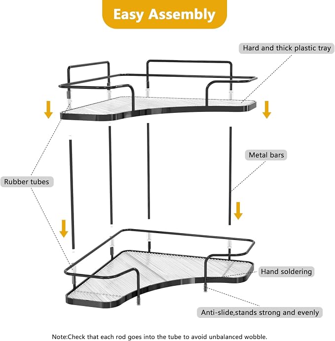FOLLOWIN 2 Tier Countertop Corner Organizer, Corner Shelf - Image 5