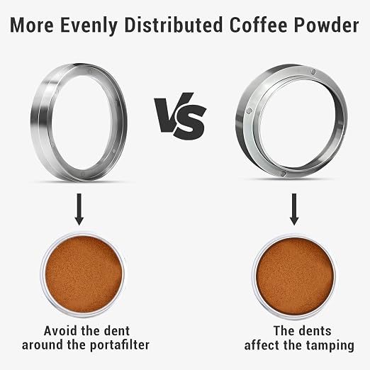 58mm Magnetic Dosing Funnel, Stainless Steel Dosing Ring Espresso Coffee - Image 5