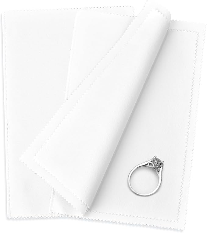 SEVENWELL 2pcs Silver Polishing & Cleaning Cloth, Sterling Silver Silverware by SEVENWELL