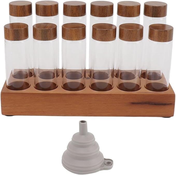 Fydun Clear Glass Coffee Bean Storage Jar, Tubes - Image 6