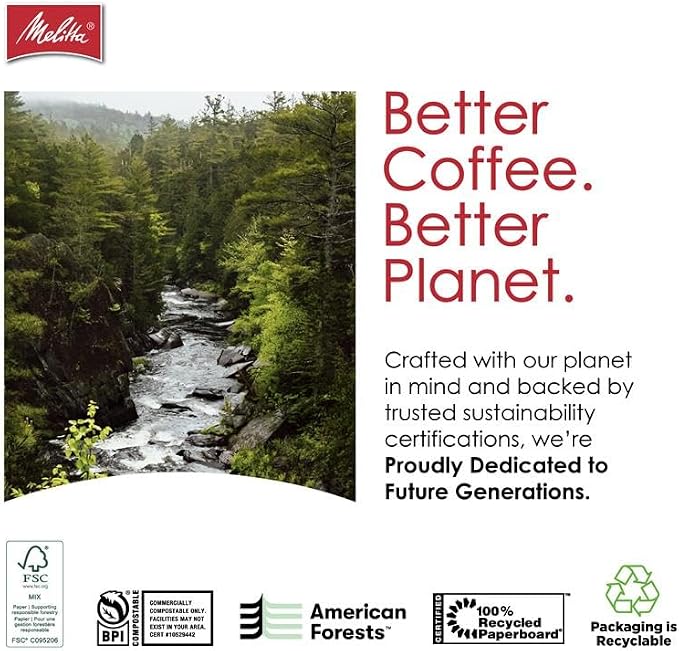 Melitta #2 Cone Coffee Filters, Natural Brown, Compostable, Tear-Resistant - Image 7