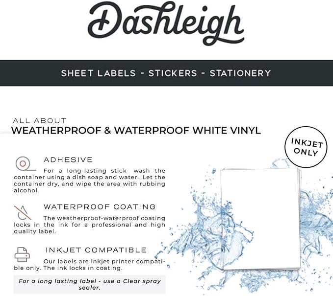 120 Waterproof Jar Labels for 4oz Containers - Image 5