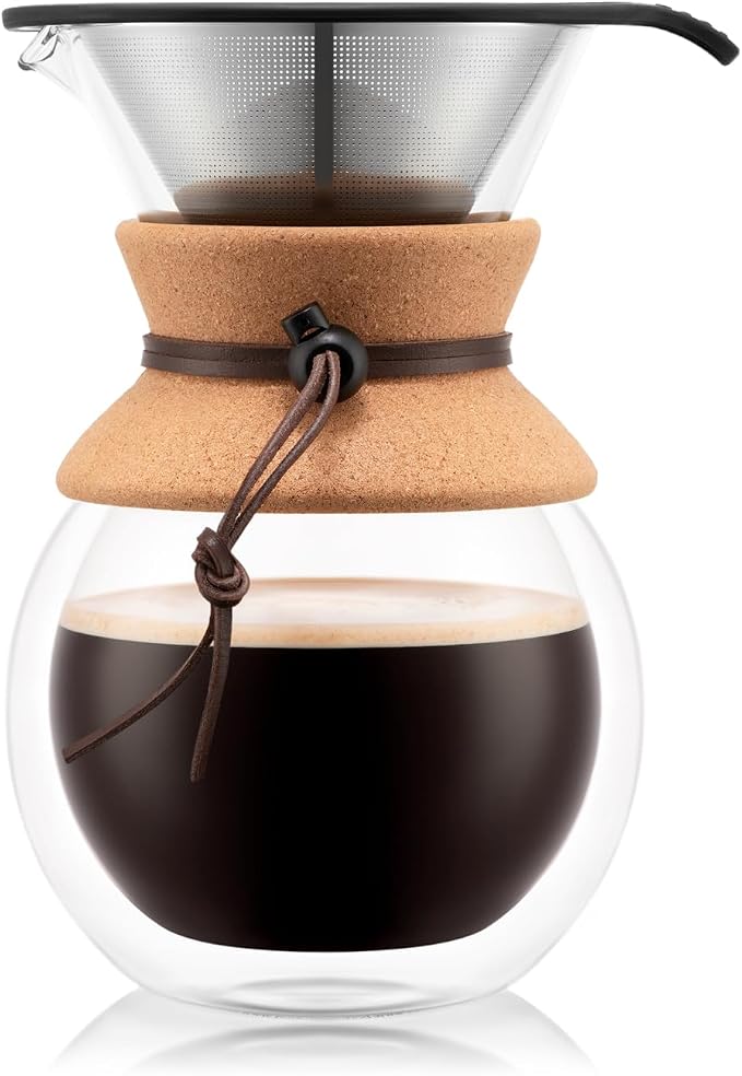 Bodum 34oz Pour Over Coffee Maker, High-Heat Borosilicate Glass by Bodum