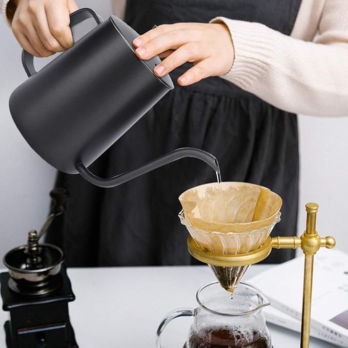 Stainless Steel Gooseneck Kettle 600ml – Long Narrow Spout - Image 5