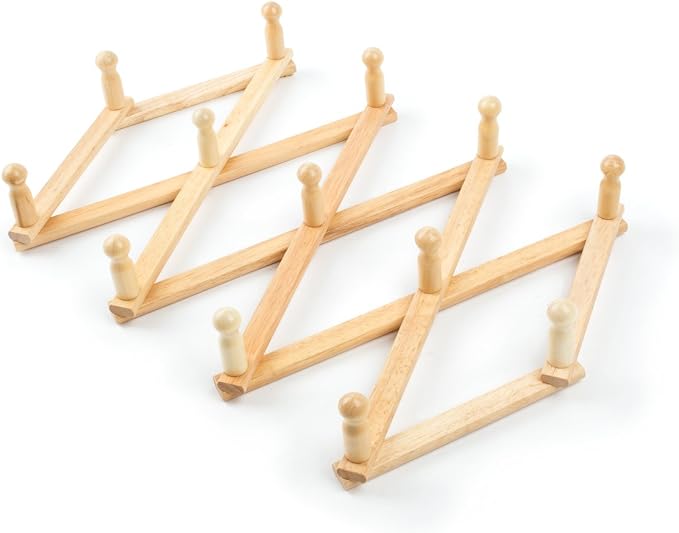 Fox Run Expanding Beechwood Coffee Mug Wall Rack - Image 7