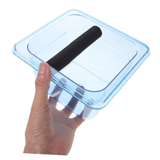 Mikikit Large Espresso Acrylic Grounds Disposal Bin - Image 3