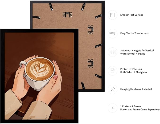 Lawrence Williams Designs Latte Art Coffee Poster - Image 3