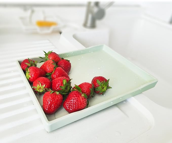 Green Small Serving Tray, Countertop Organizer | - Image 3