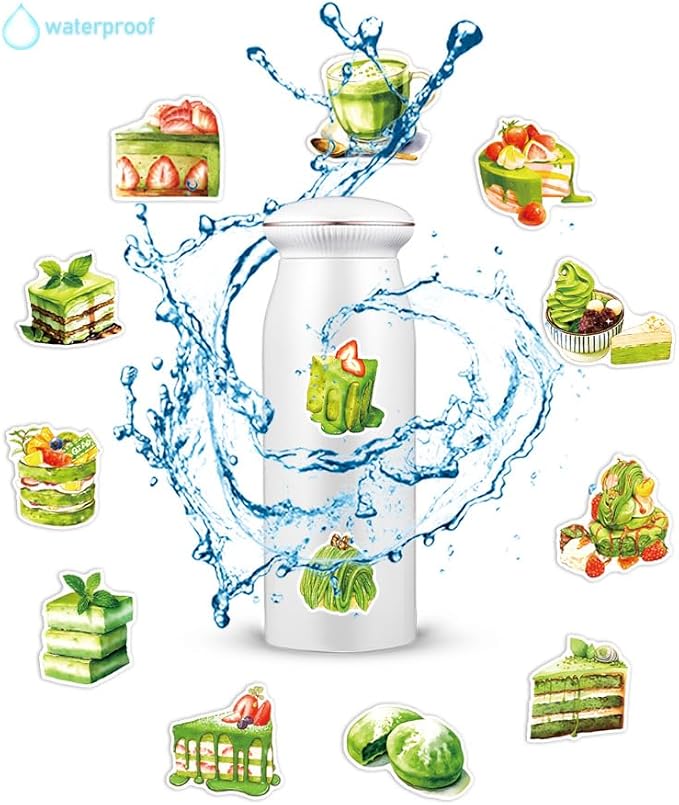 Matcha Cake Sticker 50PCS Water Bottles Laptop Phone Computer Guitar Skateboard - Image 4