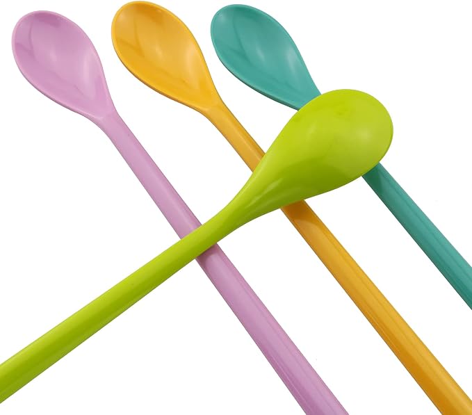 4PCS 8.9 inches Long Handle Mixing Spoons - Image 2