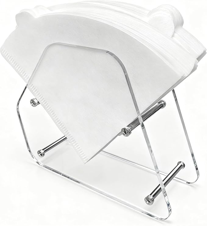 Acrylic Coffee Filter Holder Counter Stand Storage by SINNNBLE