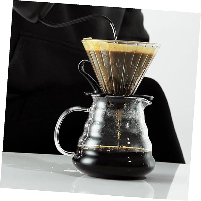 Ciieeo Multi-use Home Coffee Pot Funnel Reusable Strainer Glass Construction - Image 4