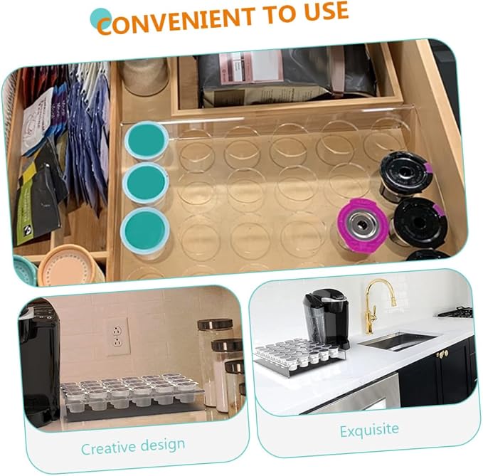 Alipis Transparent Acrylic Coffee Capsules Rack Coffee Pod Storage Organizer - Image 3