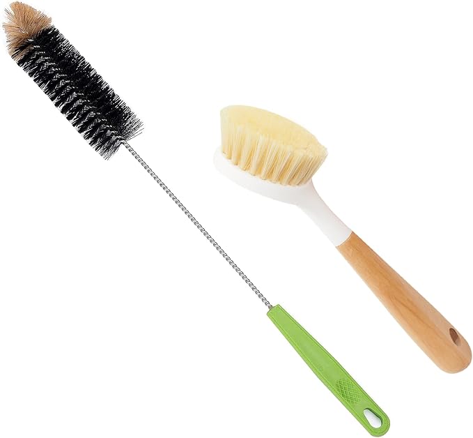 Long Bottle Brush, 17 in Bendable Cleaner Brushes by Haomaomao