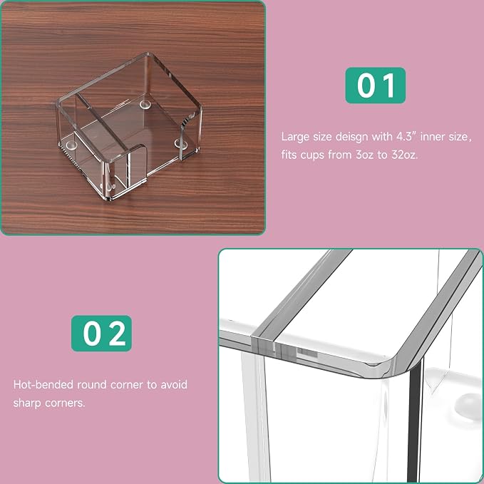 Coffee Bar Accessories and Organizer, Disposable Cup Holder - Image 6