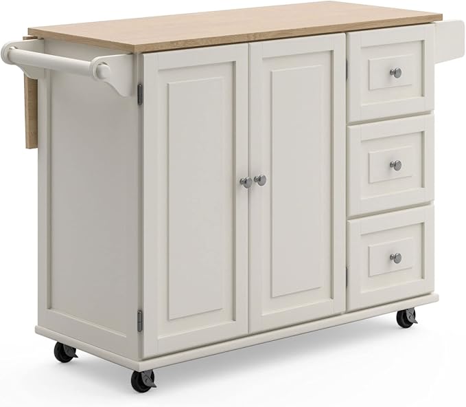 Homestyles Dolly Madison Off-White Mobile Kitchen Island Cart by homestyles