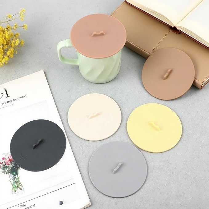 flower Silicone Cup Covers, Flexible Mug Covers, Tea Pots, Hot Cup Lids - Image 7