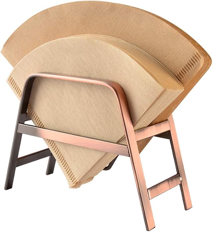 CAFEMASY Retro Copper Coffee Filter Paper Holder Rack Stand by CAFEMASY