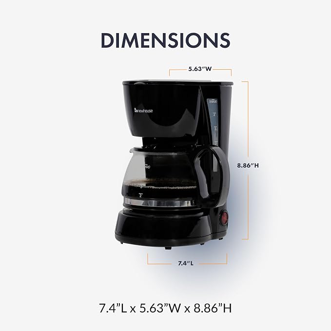 Newhouse Electric Coffee Machine NHCM-001-5, 5-Cup Coffee Maker - Image 2