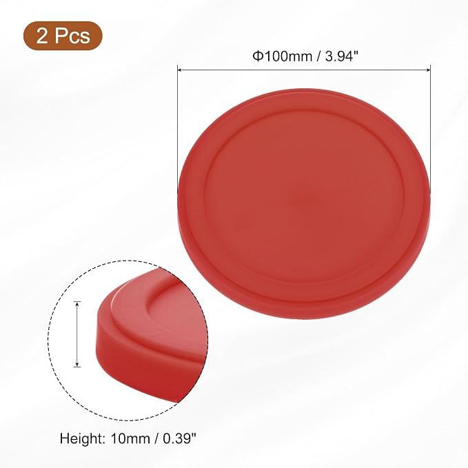 uxcell 2Pcs Silicone Cup Lids, 3.9 Inch Mug Cover Reusable Silicone Cup Covers - Image 2