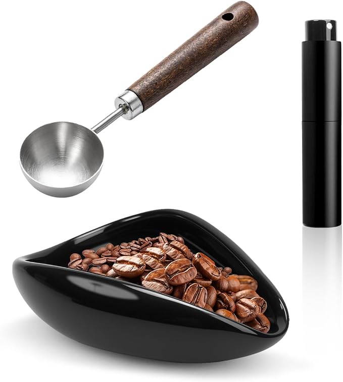 Coffee Dosing Cup Set, Ceramic Espresso Dosing Cup, 10ml Coffee Spray Bottle by PROKITCHEN