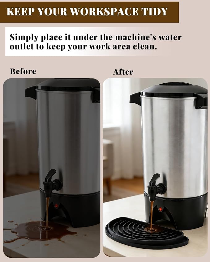Coffee Drip Tray, Half-Round Drip Catcher - Image 3