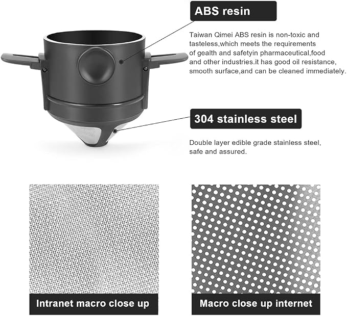 Portable Folding Coffee Filter Reusable Drip Coffee Holder Funnel Baskets - Image 6