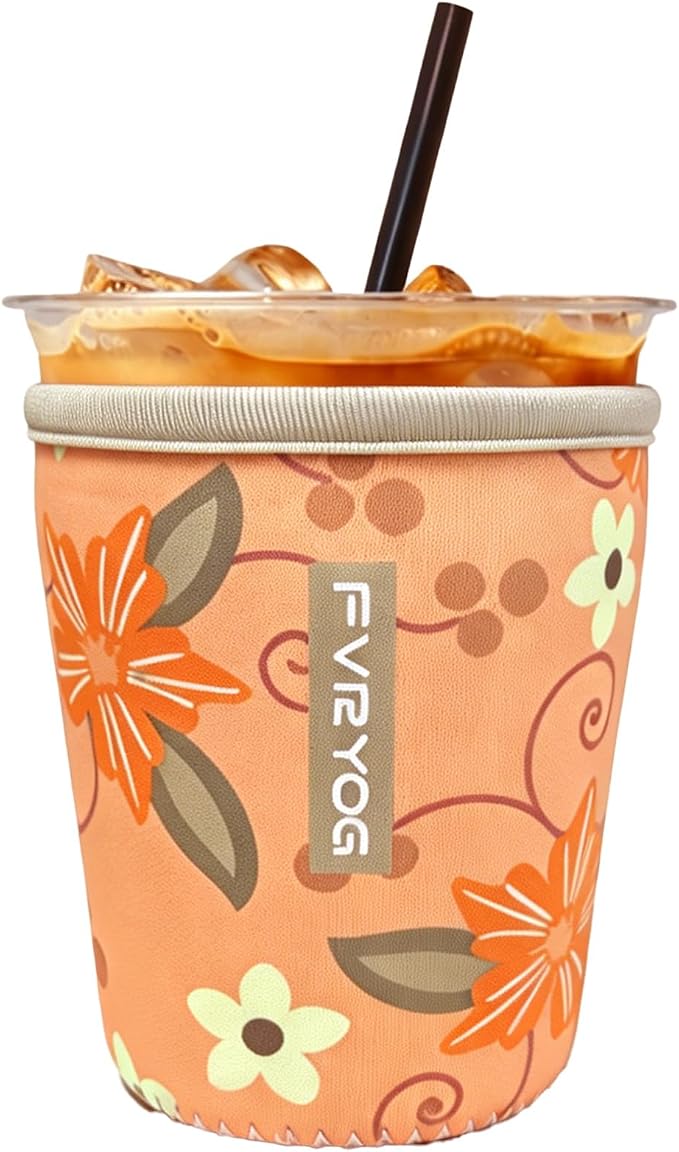 Reusable Insulated Neoprene Iced Coffee Sleeves by Fvryog