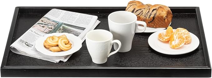 24 x 16 Inches Extra Large Solid Wood Serving Tray - Image 2