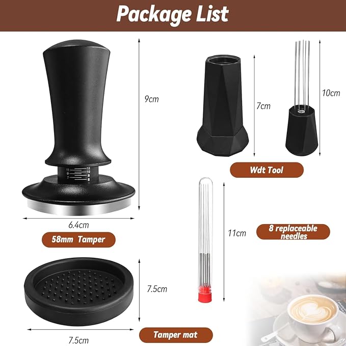 Espresso Tamper Calibrated Spring Loaded Coffee Tamper - Image 3