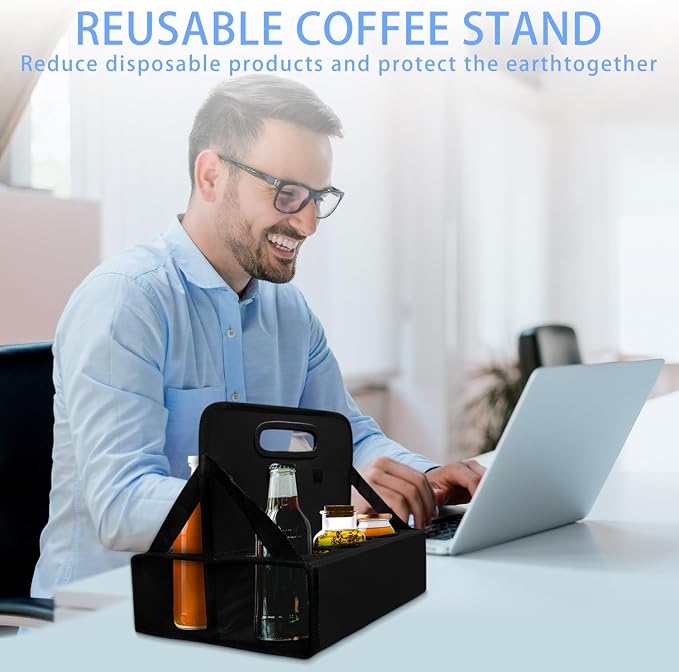 6-Cup Drink Carrier, Portable Beverage Caddy - Image 7