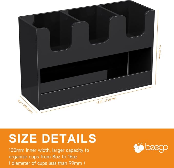 Beego 4-Compartment Cup Holder for Countertop - Image 9