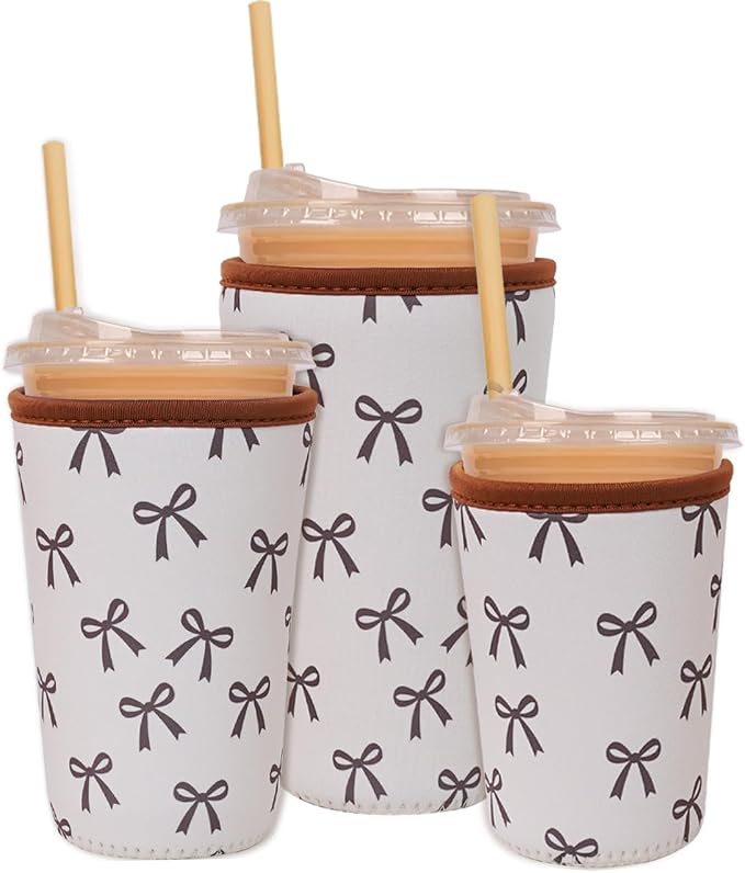 Reusable Insulated Neoprene Iced Coffee Cup Sleeve, Durable Drink Sleeve by Unknown