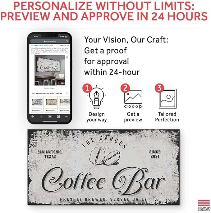 Tailored Canvases Custom Bar Sign - Image 4