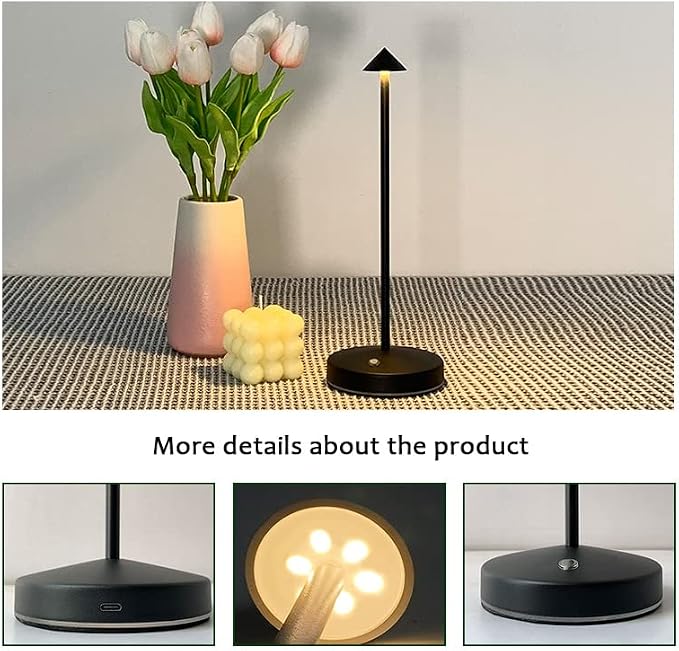 Cordless Table Lamps, Rechargeable Led Touch Bar Lamp, Portable Battery Desk - Image 2