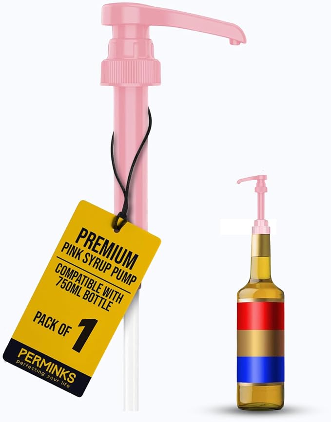 Syrup Pump Compatible with Torani and Davinci Bottles by PERMINKS