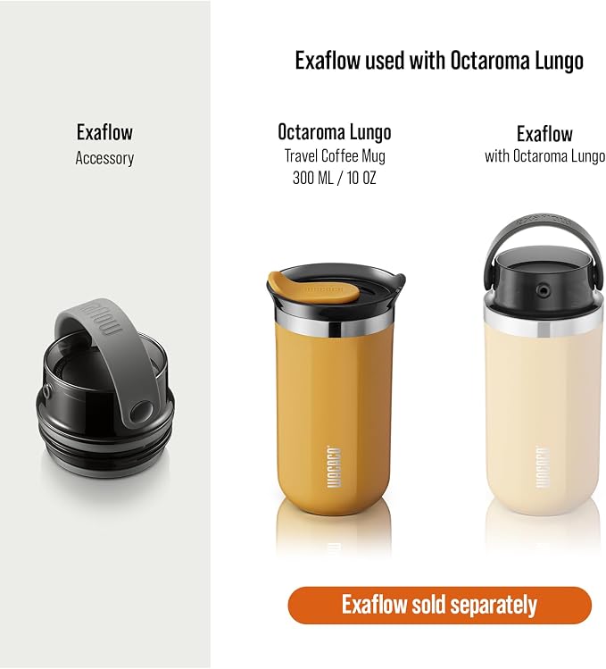 WACACO Octaroma Lungo Vacuum Insulated Coffee Mug, Double-wall Stainless Steel - Image 7