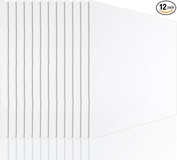 Frienda 12 Pack Large Microfiber Glass Cleaning Cloths 12 x 12 Inch Oversized by Frienda