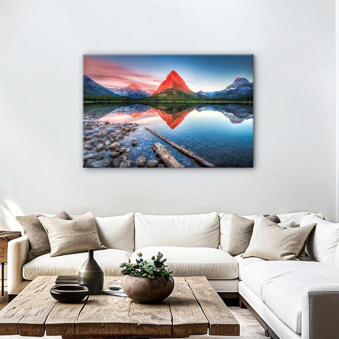 Big Glacier Mountain Canvas Wall Art - Image 4
