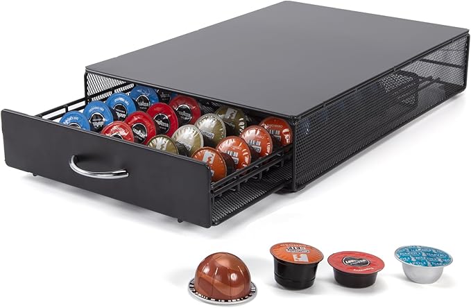 Coffee Pod Holder Storage Drawer Compatible by SYSYLY